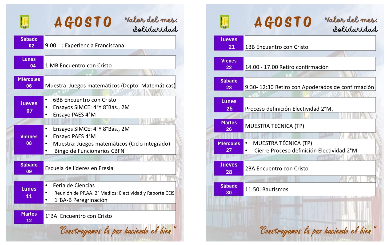 Calendario Escolar